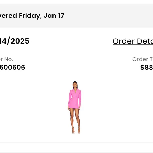 Elegant Superdown Pink Blazer Dress from Revolve - Picture 3 of 3